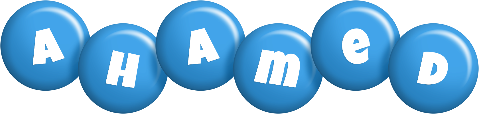 Ahamed candy-blue logo