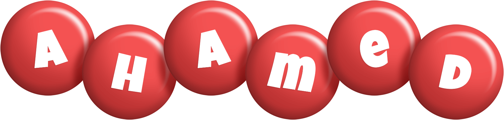 Ahamed candy-red logo