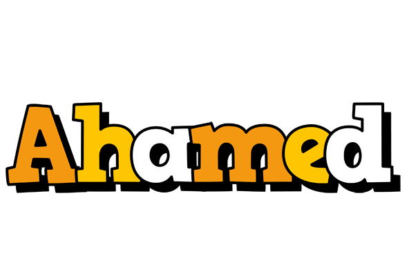 Ahamed cartoon logo