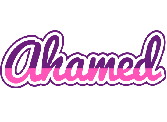 Ahamed cheerful logo
