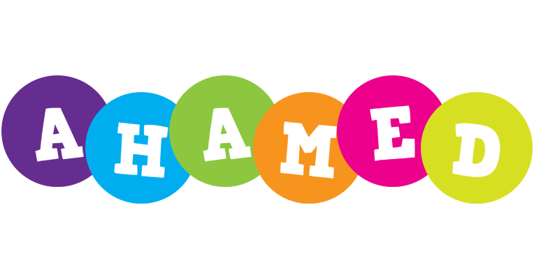 Ahamed happy logo