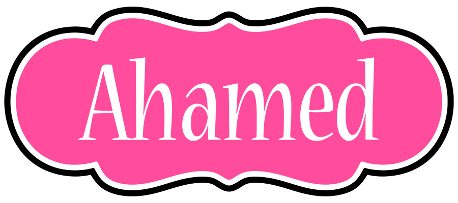 Ahamed invitation logo