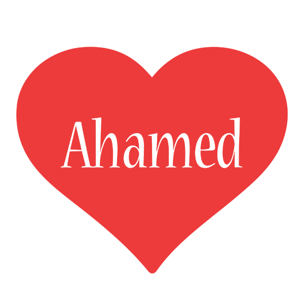 Ahamed love logo