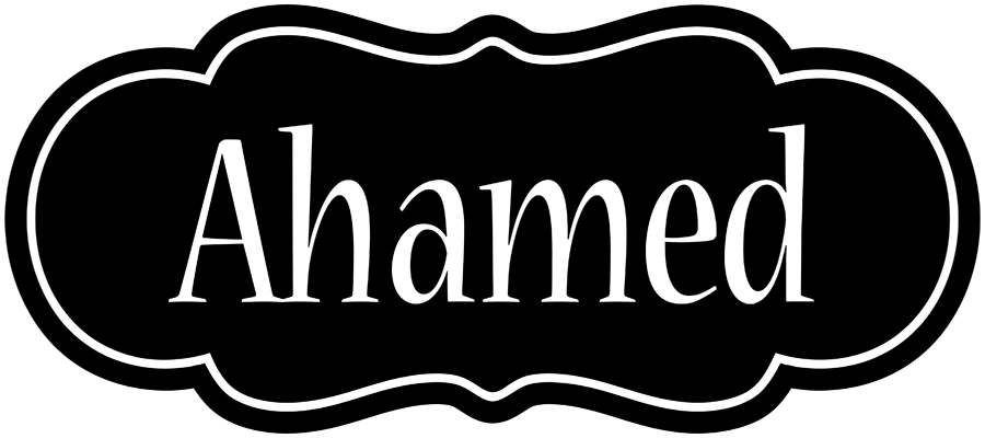 Ahamed welcome logo