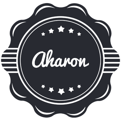 Aharon badge logo