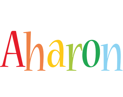Aharon birthday logo
