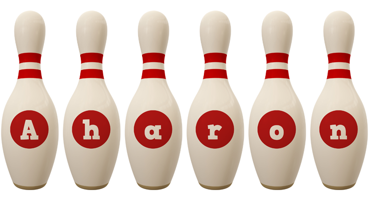 Aharon bowling-pin logo