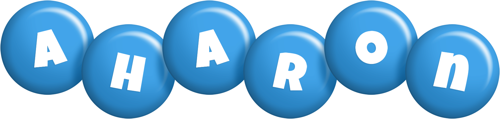 Aharon candy-blue logo