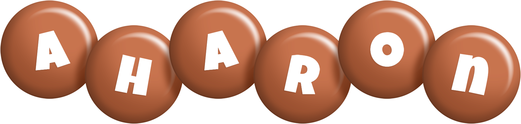 Aharon candy-brown logo