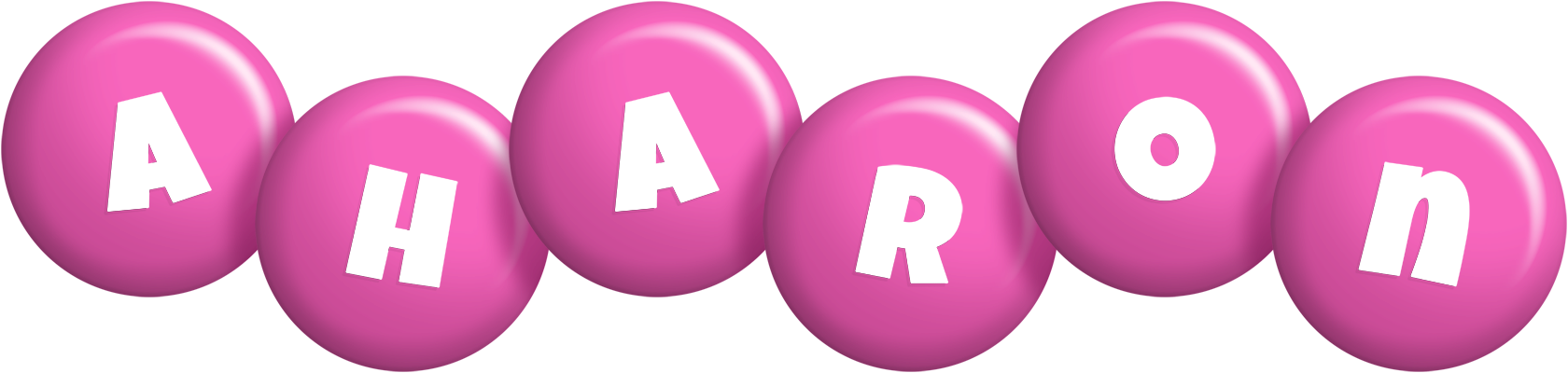 Aharon candy-pink logo