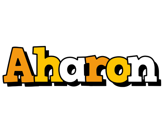 Aharon cartoon logo