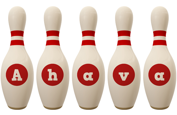 Ahava bowling-pin logo
