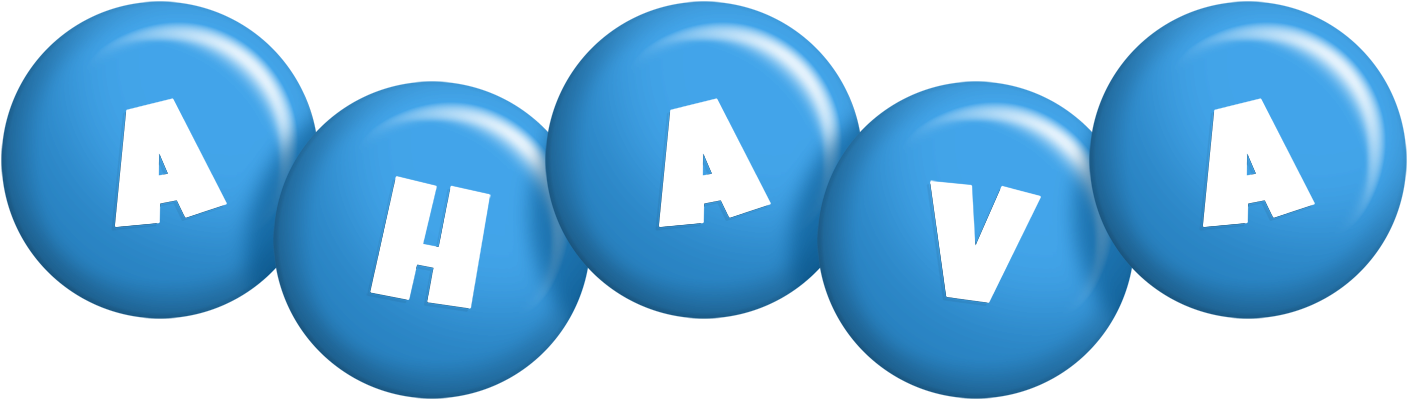 Ahava candy-blue logo