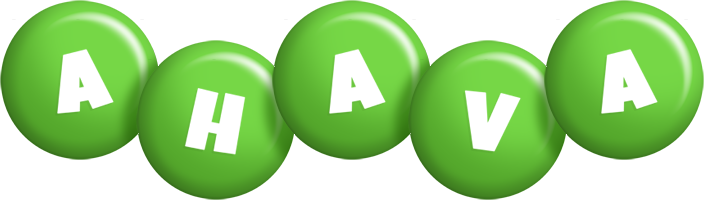 Ahava candy-green logo