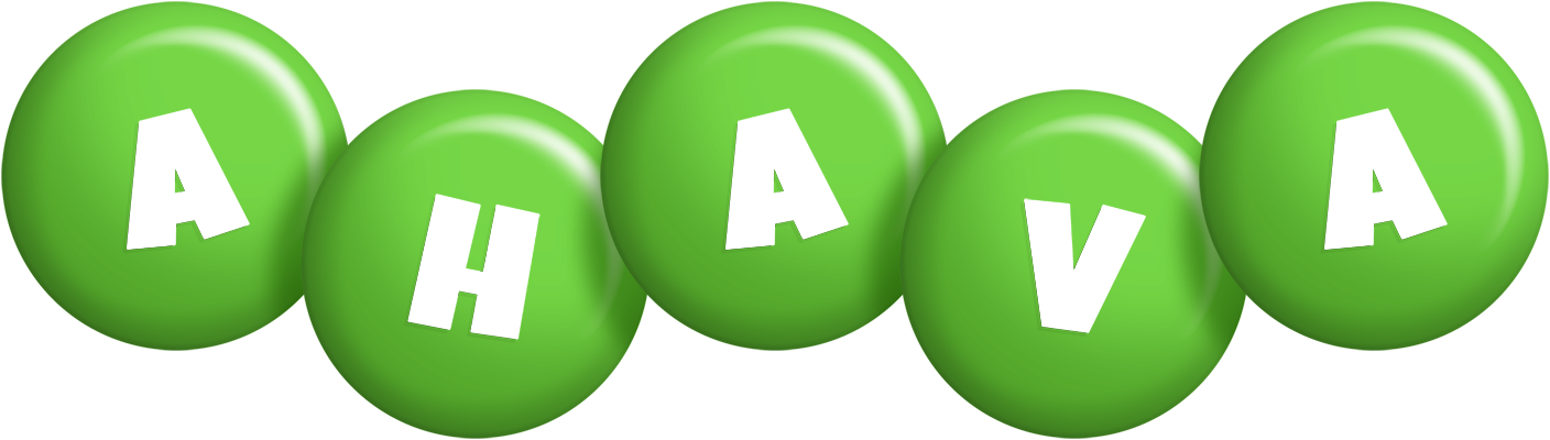 Ahava candy-green logo