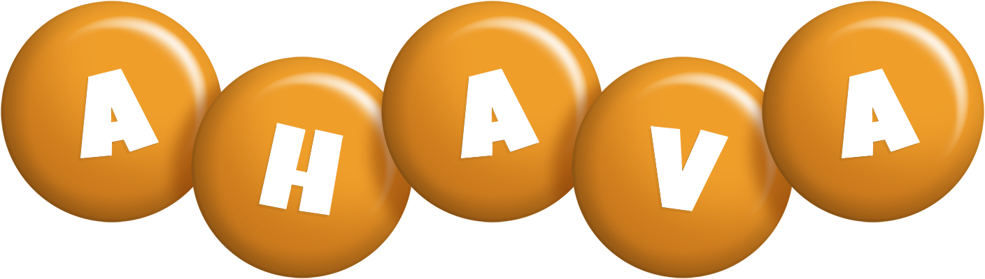Ahava candy-orange logo