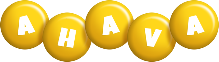 Ahava candy-yellow logo