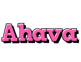 Ahava girlish logo