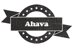 Ahava grunge logo