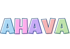 Ahava pastel logo