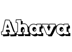 Ahava snowing logo