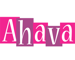 Ahava whine logo