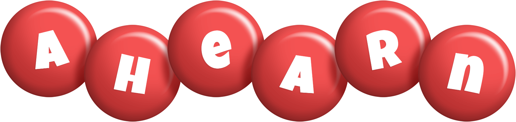 Ahearn candy-red logo
