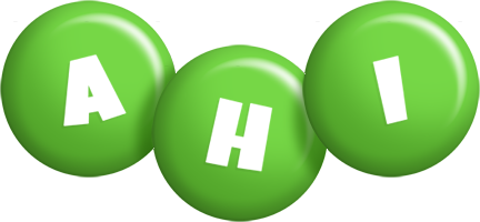 Ahi candy-green logo