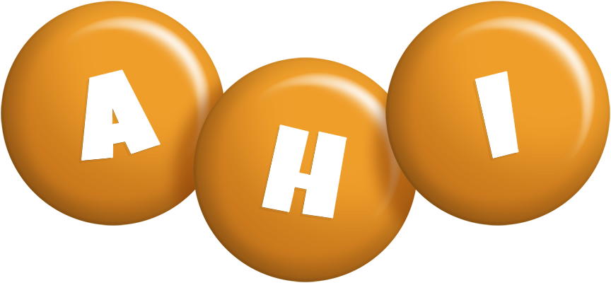 Ahi candy-orange logo