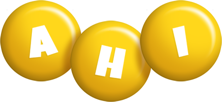 Ahi candy-yellow logo