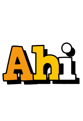Ahi cartoon logo
