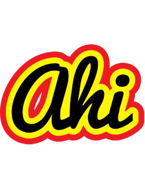 Ahi flaming logo