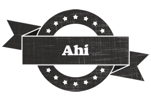 Ahi grunge logo