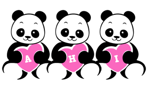 Ahi love-panda logo