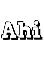 Ahi snowing logo