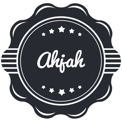 Ahjah badge logo