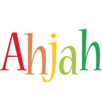 Ahjah birthday logo