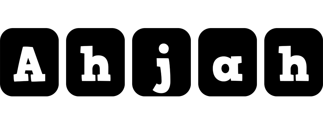 Ahjah box logo