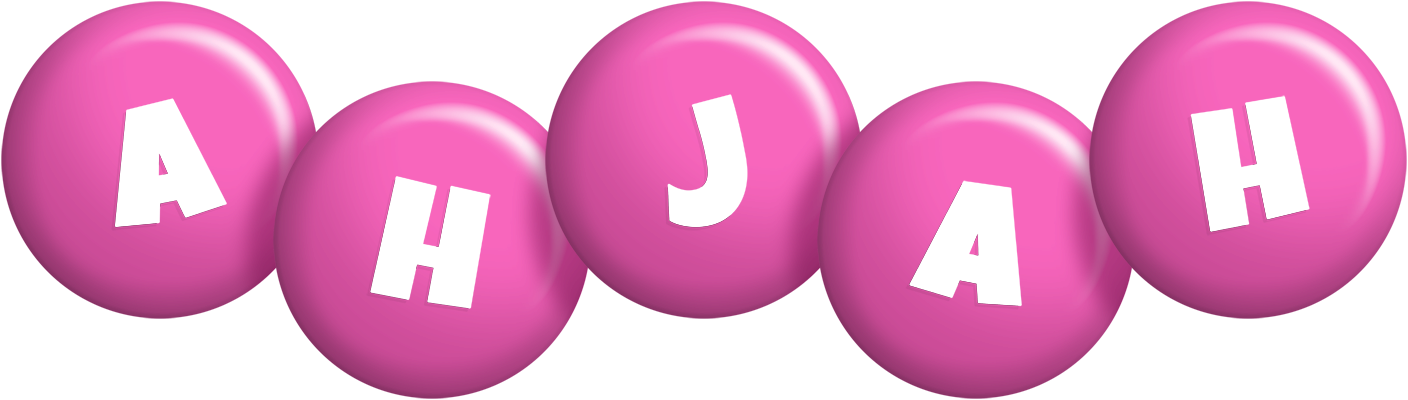 Ahjah candy-pink logo