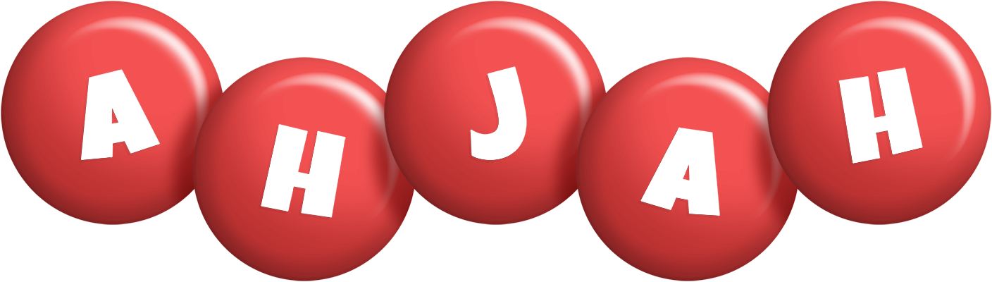 Ahjah candy-red logo