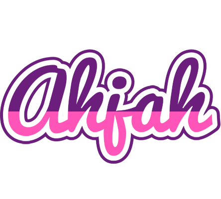 Ahjah cheerful logo