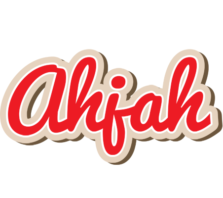 Ahjah chocolate logo