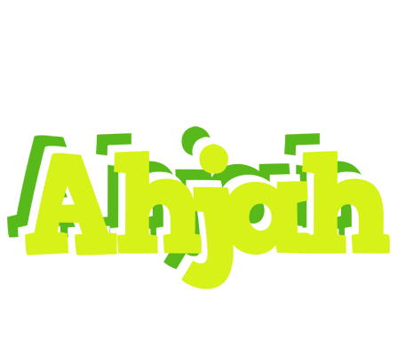 Ahjah citrus logo