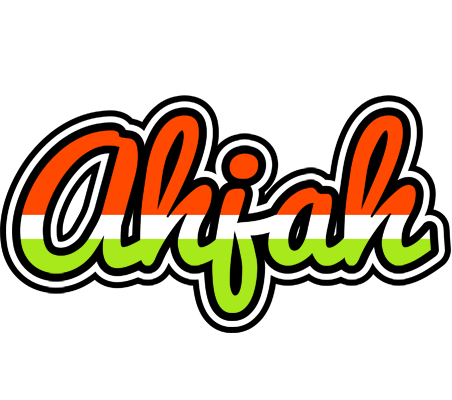 Ahjah exotic logo