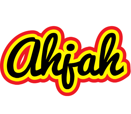 Ahjah flaming logo