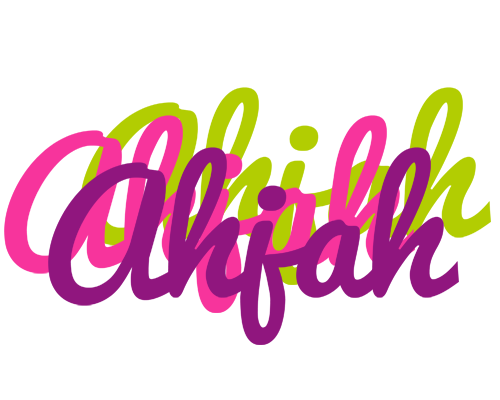 Ahjah flowers logo