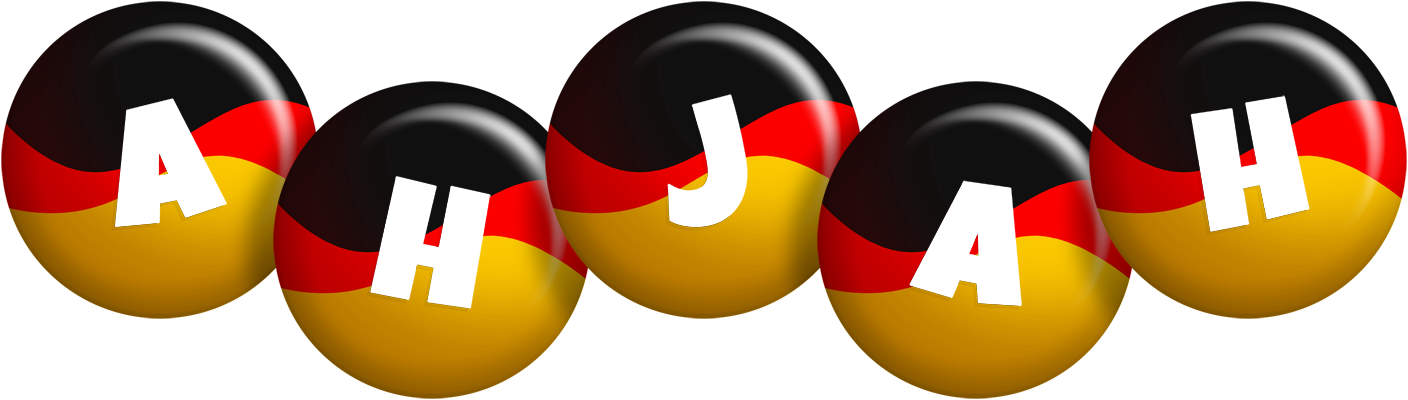 Ahjah german logo