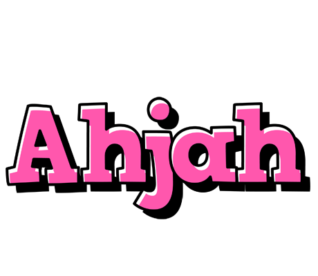 Ahjah girlish logo