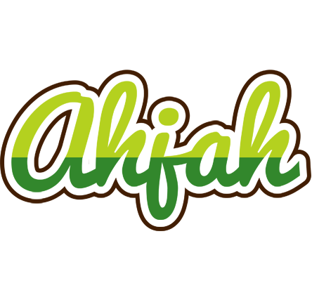 Ahjah golfing logo