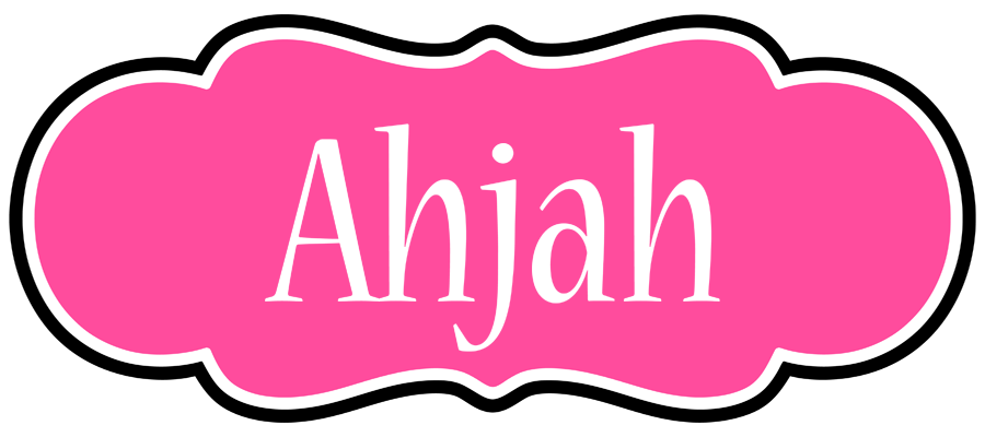Ahjah invitation logo